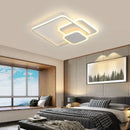 GobekUsa LED Chandelier with Remote for Living Room, Bedroom - Modern White Ceiling Lamp