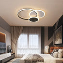 GobekUsa LED Chandelier with Remote for Living Room, Bedroom - Modern White Ceiling Lamp