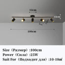 GobekUsa LED Chandelier with Spotlights for Living Room Bedroom Ceiling Decor