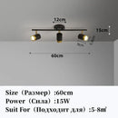 GobekUsa LED Chandelier with Spotlights for Living Room Bedroom Ceiling Decor