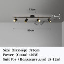 GobekUsa LED Chandelier with Spotlights for Living Room Bedroom Ceiling Decor