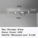 GobekUsa LED Chandelier with Spotlights for Living Room Bedroom Ceiling Decor