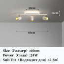 GobekUsa LED Chandelier with Spotlights for Living Room Bedroom Ceiling Decor