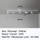 GobekUsa LED Chandelier with Spotlights for Living Room Bedroom Ceiling Decor