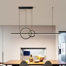 GobekUsa LED Circle and Line Suspension Lamp for Restaurants - Simple and Stylish Metal Light Fixture