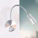 GobekUsa LED Corridor Reading Wall Light with Mini Metal Shade - Warm/White Lighting Sconce Lamp in Chrome