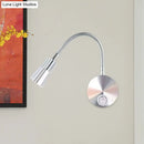 GobekUsa LED Corridor Reading Wall Light with Mini Metal Shade - Warm/White Lighting Sconce Lamp in Chrome
