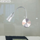 GobekUsa LED Corridor Reading Wall Light with Mini Metal Shade - Warm/White Lighting Sconce Lamp in Chrome