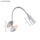 GobekUsa LED Corridor Reading Wall Light with Mini Metal Shade - Warm/White Lighting Sconce Lamp in Chrome
