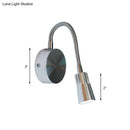 GobekUsa LED Corridor Reading Wall Light with Mini Metal Shade - Warm/White Lighting Sconce Lamp in Chrome