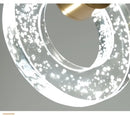 GobekUsa LED Crystal Pendant Light for Bedroom and Bathroom
