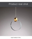 GobekUsa LED Crystal Pendant Light for Bedroom and Bathroom