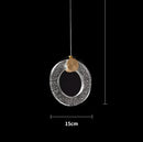 GobekUsa LED Crystal Pendant Light for Bedroom and Bathroom