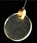 GobekUsa LED Crystal Pendant Light for Bedroom and Bathroom