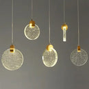 GobekUsa LED Crystal Pendant Light for Bedroom and Bathroom
