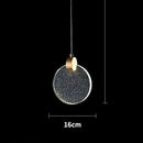 GobekUsa LED Crystal Pendant Light for Bedroom and Bathroom