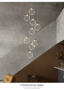 GobekUsa LED Crystal Pendant Light for Bedroom and Bathroom