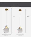 GobekUsa LED Crystal Pendant Light for Bedroom and Bathroom