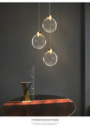 GobekUsa LED Crystal Pendant Light for Bedroom and Bathroom