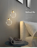 GobekUsa LED Crystal Pendant Light for Bedroom and Bathroom