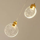 GobekUsa LED Crystal Pendant Light for Bedroom and Bathroom
