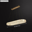 GobekUsa LED Crystal Pendant Light for Restaurant with Stainless Steel Island Design