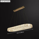 GobekUsa LED Crystal Pendant Light for Restaurant with Stainless Steel Island Design