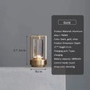 Modern black led crystal table lamp bedroom lantern night light by Decorbites