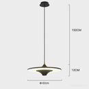 GobekUsa LED Flying Saucer Pendant Lights for Living Room Dining Bedroom Indoor Lighting