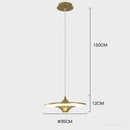 GobekUsa LED Flying Saucer Pendant Lights for Living Room Dining Bedroom Indoor Lighting