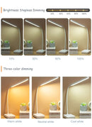 Modern white led foldable desk lamp bedroom touch dimmable light by Decorbites