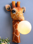 GobekUsa LED Giraffe Wall Lamp: Modern European Cartoon Design for Home Living Room Bedroom