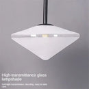 GobekUsa LED Glass Art Wall Lamp with Long Rocker Arm for Living Room and Studio