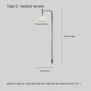 GobekUsa LED Glass Art Wall Lamp with Long Rocker Arm for Living Room and Studio