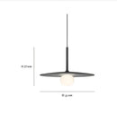 GobekUsa LED Glass Art Wall Lamp with Long Rocker Arm for Living Room and Studio