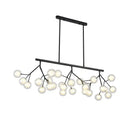GobekUsa LED Glass Ball Branch Chandelier | Modern Firefly Art Decor Lighting