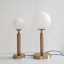 GobekUsa LED Glass Ball Brass Table Lamp for Luxury Home Decor Bedrooms & Offices