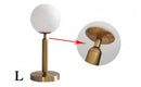 GobekUsa LED Glass Ball Brass Table Lamp for Luxury Home Decor Bedrooms & Offices