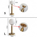 GobekUsa LED Glass Ball Brass Table Lamp for Luxury Home Decor Bedrooms & Offices
