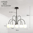 GobekUsa LED Glass Ball Ceiling Chandelier for Home Decor Lighting