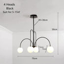 GobekUsa LED Glass Ball Ceiling Chandelier for Home Decor Lighting