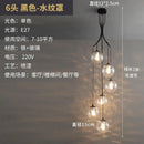 GobekUsa LED Glass Ball Chandelier Ceiling Light for Living Room Dining Loft Decor