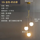 GobekUsa LED Glass Ball Chandelier Ceiling Light for Living Room Dining Loft Decor