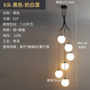 GobekUsa LED Glass Ball Chandelier Ceiling Light for Living Room Dining Loft Decor