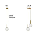 GobekUsa LED Glass Ball Chandelier for Home Dining Hotel Decor