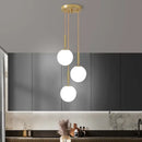 GobekUsa LED Glass Ball Chandelier for Home Dining Hotel Decor