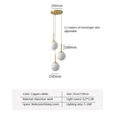 GobekUsa LED Glass Ball Chandelier: Modern Nordic Lights for Dining Room, Restaurant, Bar