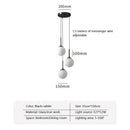 GobekUsa LED Glass Ball Chandelier: Modern Nordic Lights for Dining Room, Restaurant, Bar