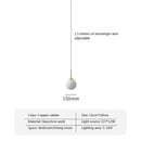 GobekUsa LED Glass Ball Chandelier: Modern Nordic Lights for Dining Room, Restaurant, Bar