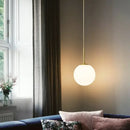 GobekUsa LED Glass Ball Chandelier: Modern Nordic Lights for Dining Room, Restaurant, Bar